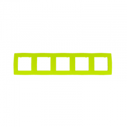 PRIME ΠΛΑΙΣΙΟ 5 ΘΕΣΕΩΝ IP20 ΛΑΧΑΝΙ