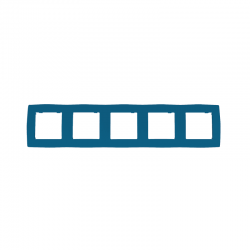 PRIME ΠΛΑΙΣΙΟ 5 ΘΕΣΕΩΝ IP20 ΓΑΛΑΖΙΟ