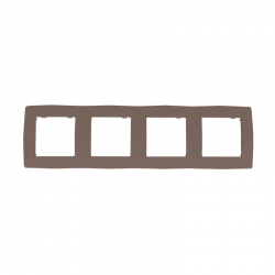 PRIME ΠΛΑΙΣΙΟ 4 ΘΕΣΕΩΝ IP20 ΕΚΡΟΥ