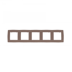 PRIME ΠΛΑΙΣΙΟ 5 ΘΕΣΕΩΝ IP20 ΕΚΡΟΥ