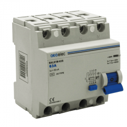 RCCB 4P 63A AC 0.03 4M 6KA RCCB 4P 63A AC 0.03 4M 6KA