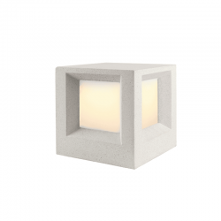 ^ΦΩΤΙΣΤΙΚΟ ΚΗΠΟΥ 200MM IP65 Ε27 Max.7W ΛΕΥΚΟ ΤΣΙΜΕΝΤΟ & PC ΚΑΛΥΜΜΑ