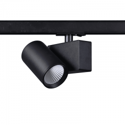 BLACK LED TRACK LUMINAIRE 20W 4000K 1-PHASE 38° 2100LM 230V AC Ra80 BLACK LED TRACK LUMINAIRE 20W 4000K 1-PHASE 38° 2100LM 230V AC Ra80