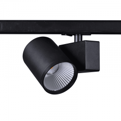 BLACK LED TRACK LUMINAIRE 40W 3000K 1-PHASE 38° 4000LM 230V AC Ra80 BLACK LED TRACK LUMINAIRE 40W 3000K 1-PHASE 38° 4000LM 230V AC Ra80