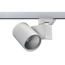 WHITE LED TRACK LUMINAIRE 40W 3000K 3-PHASE 38° 4000LM 230V AC Ra80 WHITE LED TRACK LUMINAIRE 40W 3000K 3-PHASE 38° 4000LM 230V AC Ra80