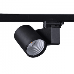 BLACK LED TRACK LUMINAIRE 40W 3000K 3-PHASE 38° 4000LM 230V AC Ra80 BLACK LED TRACK LUMINAIRE 40W 3000K 3-PHASE 38° 4000LM 230V AC Ra80