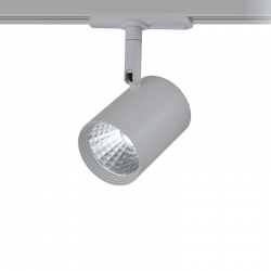 GREY LED TRACK LIGHT 7W 4000K 2WIRES 24° 540LM 230V Ra80