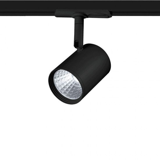 BLACK LED TRACK LIGHT 7W 4000K 2WIRES 24° 540LM 230V Ra80 BLACK LED TRACK LIGHT 7W 4000K 2WIRES 24° 540LM 230V Ra80