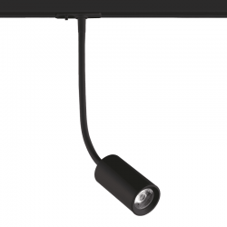 BLACK LED TRACK LIGHT 10W 3000K 2WIRES 24° 850LM 230V Ra80