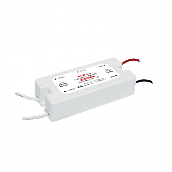 ^MINI PLASTIC CV LED DRIVER 24W 230V AC-12V DC 2A IP20 WITH CABLES ^MINI PLASTIC CV LED DRIVER 24W 230V AC-12V DC 2A IP20 WITH CABLES