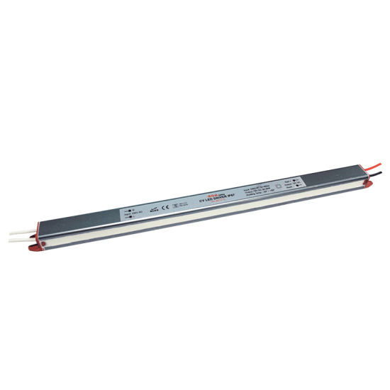 ^LINEAR METAL CV LED DRIVER 36W 230V AC-12V DC 3A IP67 WITH CABLES