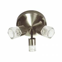 ΣΠΟΤ ΜΕ ΓΥΑΛΙ G9 III ΡΟΖΕΤΑ ΜΠΡΟΝΖΕ NAPLES