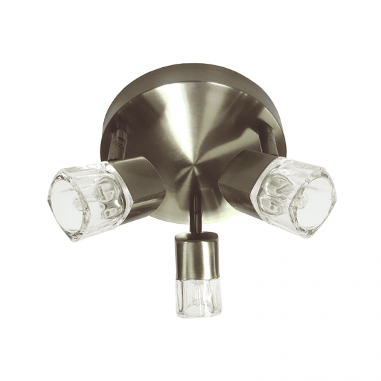 ΣΠΟΤ ΜΕ ΓΥΑΛΙ G9 III ΡΟΖΕΤΑ ΜΠΡΟΝΖΕ NAPLES