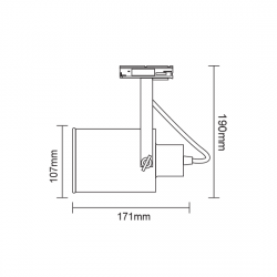 ^TRACK SPOT PAR30 3C WHITE GOLD BRUSHED No13