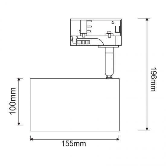 ^TRACK SPOT PAR 4C GREY No68 ^TRACK SPOT PAR 4C GREY No68