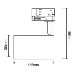 ^TRACK SPOT PAR 4C WHITE No68