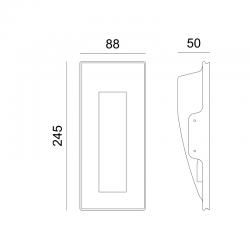 ^LED ΓΥΨΙΝΟ TRIMLESS Φ/Σ MYLA ΕΜΜΕΣΟΥ ΦΩΤΙΣΜΟΥ CREE 1.5W 3000K 150LM 230V AC RA80