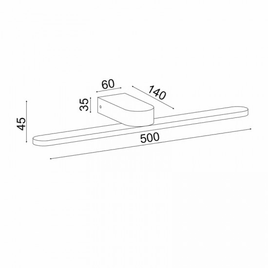 ^ΕΠΙΤΟΙΧΟ Φ/Σ LED 16W 4000K 1040LM ΜΑΥΡΟ ΜΕΤ/ΚΟ IP44 50Χ12Χ4CM PHOEBE ^ΕΠΙΤΟΙΧΟ Φ/Σ LED 16W 4000K 1040LM ΜΑΥΡΟ ΜΕΤ/ΚΟ IP44 50Χ12Χ4CM PHOEBE