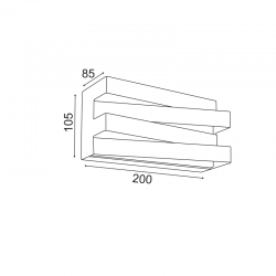 ^ΕΠΙΤΟΙΧΟ Φ/Σ LED 12W 3000K 960LM ΛΕΥΚΟ ΜΕΤ/ΚΟ 20X11X9CM MILANO ^ΕΠΙΤΟΙΧΟ Φ/Σ LED 12W 3000K 960LM ΛΕΥΚΟ ΜΕΤ/ΚΟ 20X11X9CM MILANO