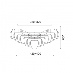 ^Φ/Σ ΟΡΟΦΗΣ 4ΧΕ14 ΚΡΥΣΤΛΛΟ+ΧΡΩΜΙΟ ΜΕΤΑΛΛΟ 40Χ40ΧΗ20CM VICA ^Φ/Σ ΟΡΟΦΗΣ 4ΧΕ14 ΚΡΥΣΤΛΛΟ+ΧΡΩΜΙΟ ΜΕΤΑΛΛΟ 40Χ40ΧΗ20CM VICA