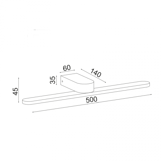 ^ΕΠΙΤΟΙΧΟ Φ/Σ LED 16W 3000K 1040LM ΜΑΥΡΟ ΜΕΤ/ΚΟ IP44 50Χ12Χ4CM PHOEBE ^ΕΠΙΤΟΙΧΟ Φ/Σ LED 16W 3000K 1040LM ΜΑΥΡΟ ΜΕΤ/ΚΟ IP44 50Χ12Χ4CM PHOEBE