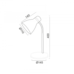 ΠΟΡΤΑΤΙΦ Ε27 40W ΓΚΡΙ MAUI