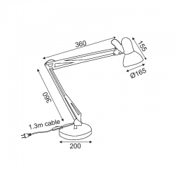 ΠΟΡΤΑΤΙΦ ΛΕΥΚΟ E27 1X60W H85CM PENNA