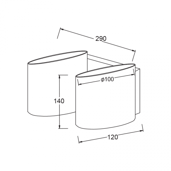 ΜΕΤΑΛΛΙΚΗ ΑΠΛΙΚΑ 2XG9 ΧΡΩΜΙΟ - ΓΥΑΛΙ ΛΕΥΚΟ 29Χ10Χ14cm MOET