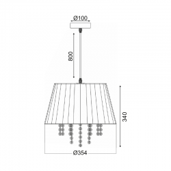ΚΡΕΜΑΣΤΟ ΜΑΥΡΗ ΚΟΡΔΕΛΑ ΚΡΥΣΤΑΛΛΑ 3XΕ14 ALICE ΚΡΕΜΑΣΤΟ ΜΑΥΡΗ ΚΟΡΔΕΛΑ ΚΡΥΣΤΑΛΛΑ 3XΕ14 ALICE