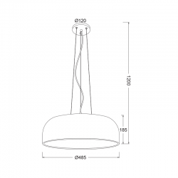 ΚΡΕΜΑΣΤΟ Φ/Σ 3XE27 ΜΕΤΑΛΛΙΚΟ ΛΕΥΚΟ Φ48cm SALON ΚΡΕΜΑΣΤΟ Φ/Σ 3XE27 ΜΕΤΑΛΛΙΚΟ ΛΕΥΚΟ Φ48cm SALON