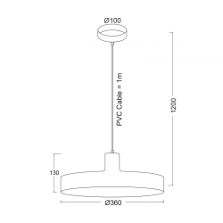 ΚΡΕΜΑΣΤΟ Φ/Σ 1ΧΕ27 ΜΕΤΑΛΛΙΚΟ ΠΑΛ ΡΟΖ Φ36ΧΗ120CM DOMENICA ΚΡΕΜΑΣΤΟ Φ/Σ 1ΧΕ27 ΜΕΤΑΛΛΙΚΟ ΠΑΛ ΡΟΖ Φ36ΧΗ120CM DOMENICA