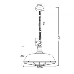 ΚΡΕΜΑΣΤΟ Φ/Σ 1ΧΕ27 ΜΕΤΑΛΛΙΚΟ ΛΕΥΚΟ+ΣΧΟΙΝΙ+ΓΑΝΤΖΟΣ Φ36ΧΗ120CM WHOOPER ΚΡΕΜΑΣΤΟ Φ/Σ 1ΧΕ27 ΜΕΤΑΛΛΙΚΟ ΛΕΥΚΟ+ΣΧΟΙΝΙ+ΓΑΝΤΖΟΣ Φ36ΧΗ120CM WHOOPER