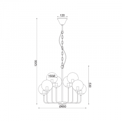^ΚΡΕΜΑΣΤΟ Φ/Σ 8ΧΕ14 ΚΕΧΡΙΜΠΑΡΙ ΓΥΑΛΙ+ΜΕΤΑΛΛΟ ΜΑΥΡΟ Φ65ΧΗ120CM DELOS ^ΚΡΕΜΑΣΤΟ Φ/Σ 8ΧΕ14 ΚΕΧΡΙΜΠΑΡΙ ΓΥΑΛΙ+ΜΕΤΑΛΛΟ ΜΑΥΡΟ Φ65ΧΗ120CM DELOS