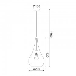 ΚΡΕΜΑΣΤΟ Φ/Σ 1ΧΕ27 ΜΕΤΑΛΛΙΚΟ ΓΥΑΛΙΣΤΟ ΧΑΛΚΙΝΟ Φ20ΧΗ41Χ160CM PLEIADES ΚΡΕΜΑΣΤΟ Φ/Σ 1ΧΕ27 ΜΕΤΑΛΛΙΚΟ ΓΥΑΛΙΣΤΟ ΧΑΛΚΙΝΟ Φ20ΧΗ41Χ160CM PLEIADES