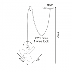 ^ΚΡΕΜΑΣΤΟ Φ/Σ 1ΧE14 ΜΑΥΡΟ ΜΕΤΑΛΛΙΚΟ D25XH220CM WAKANDA ^ΚΡΕΜΑΣΤΟ Φ/Σ 1ΧE14 ΜΑΥΡΟ ΜΕΤΑΛΛΙΚΟ D25XH220CM WAKANDA