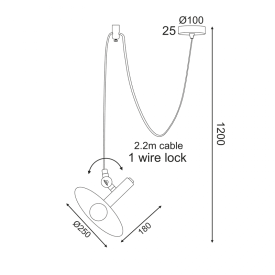 ^ΚΡΕΜΑΣΤΟ Φ/Σ 1ΧE14 ΜΑΥΡΟ ΜΕΤΑΛΛΙΚΟ D25XH220CM WAKANDA ^ΚΡΕΜΑΣΤΟ Φ/Σ 1ΧE14 ΜΑΥΡΟ ΜΕΤΑΛΛΙΚΟ D25XH220CM WAKANDA