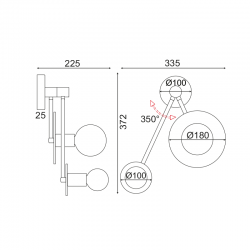 ^ΕΠΙΤΟΙΧΟ Φ/Σ 2ΧΕ27 ΛΕΥΚΟ ΜΑΡΜΑΡΟ 18Χ74X23CM CLOCK