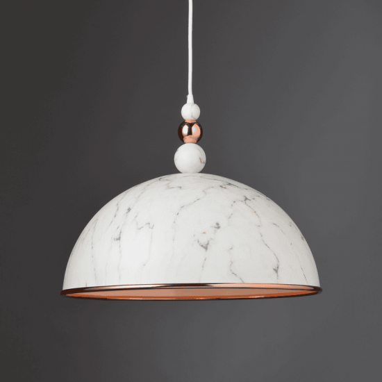 ^ΚΡΕΜΑΣΤΟ Φ/Σ 3ΧΕ27 ΧΡΩΜΑ ΜΑΡΜΑΡΟ - ΧΡΥΣΟ ΣΚΕΛΕΤΟ MANHATTAN