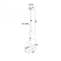 ^ΚΡΕΜΑΣΤΟ Φ/Σ 1ΧΕ27 ΜΕΤΑΛΛΙΚΟΣ ΚΡΙΚΟΣ Φ35 ROOTTORI