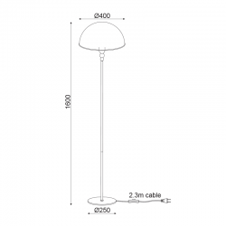^ΔΑΠΕΔΟΥ Φ/Σ 2ΧΕ27 ΧΡΩΜΑ ΜΑΡΜΑΡΟ - ΧΡΥΣΟ ΣΚΕΛΕΤΟ MANHATTAN