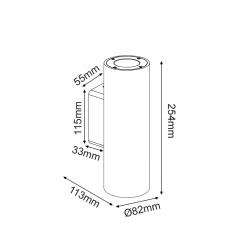 ^ΣΤΡΟΓΓΥΛΟ ΕΠΙΤΟΙΧΟ ΦΩΤΙΣΤΙΚΟ UP-DOWN IP65 2XGU10 ΜΑΥΡΟ ΤΣΙΜΕΝΤΟ ^ΣΤΡΟΓΓΥΛΟ ΕΠΙΤΟΙΧΟ ΦΩΤΙΣΤΙΚΟ UP-DOWN IP65 2XGU10 ΜΑΥΡΟ ΤΣΙΜΕΝΤΟ