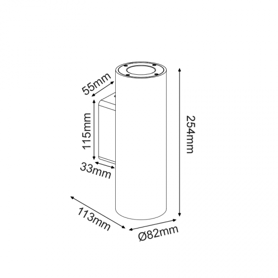 ^ΣΤΡΟΓΓΥΛΟ ΕΠΙΤΟΙΧΟ ΦΩΤΙΣΤΙΚΟ UP-DOWN IP65 2XGU10 ΜΑΥΡΟ ΤΣΙΜΕΝΤΟ ^ΣΤΡΟΓΓΥΛΟ ΕΠΙΤΟΙΧΟ ΦΩΤΙΣΤΙΚΟ UP-DOWN IP65 2XGU10 ΜΑΥΡΟ ΤΣΙΜΕΝΤΟ