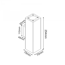 ^ΤΕΤΡΑΓΩΝΟ ΕΠΙΤΟΙΧΟ ΦΩΤΙΣΤΙΚΟ UP-DOWN IP65 2XGU10 ΛΕΥΚΟ ΤΣΙΜΕΝΤΟ ^ΤΕΤΡΑΓΩΝΟ ΕΠΙΤΟΙΧΟ ΦΩΤΙΣΤΙΚΟ UP-DOWN IP65 2XGU10 ΛΕΥΚΟ ΤΣΙΜΕΝΤΟ
