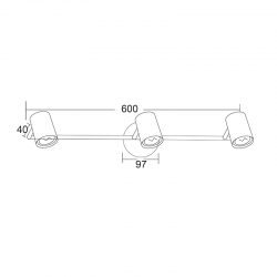 ΣΠΟΤ III ΛΕΥΚΟ ΜΑΤ 3ΧGU10 ORFEAS ΣΠΟΤ III ΛΕΥΚΟ ΜΑΤ 3ΧGU10 ORFEAS