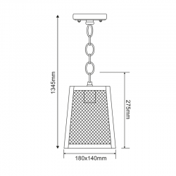 ^ΜΑΥΡΟ ΚΡΕΜΑΣΤΟ ΦΩΤΙΣΤΙΚΟ NYX 1XE27 IP44 ΜΕ ΠΛΕΓΜΑ & ΔΙΑΦΑΝΟ ΓΥΑΛΙ