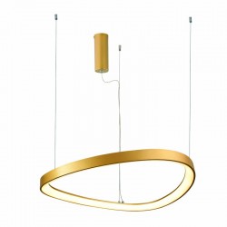 ^ΚΡΕΜΑΣΤΟ Φ/Σ LED 74W 3000K 6500LM HARMONY ΧΡΥΣΟ ΑΛΟΥΜΙΝΙΟ IP20 D80XH120CM