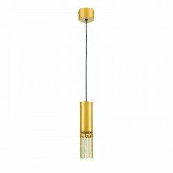 ^ΚΡΕΜΑΣΤΟ Φ/Σ 1XGU10 DOHA ΧΡΥΣΟ ΜΕΤ/ΚΟ IP20 D6XD8XH150CM