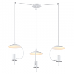 ΚΡΕΜΑΣΤΟ Φ/Σ 3ΧGU10 ΛΕΥΚΟ ΜΕΤΑΛΛΙΚΟ D60XH150CM PARACHUTE