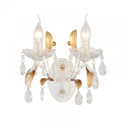 ΕΠΙΤΟΙΧ 2ΧΕ14 ΜΕΤΑΛ ΠΑΤΙΝΑ ΛΕΥKO ΧΡΥΣO+ΚΡΥΣΤΑΛ 38Χ24,5Χ19CM SARDINIA