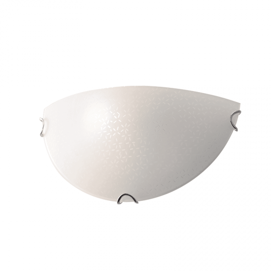 ΕΠΙΤΟΙΧΙΟ Φ/Σ 1ΧΕ27 ΛΕΥΚΟ ΓΥΑΛΙ ΜΟΤΙΒΟ+ΜΕΤΑΛΛΟ 30Χ15Χ10CM SCILLA